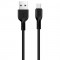 USB кабель Hoco X20 Flash 2A microUSB Black 1m